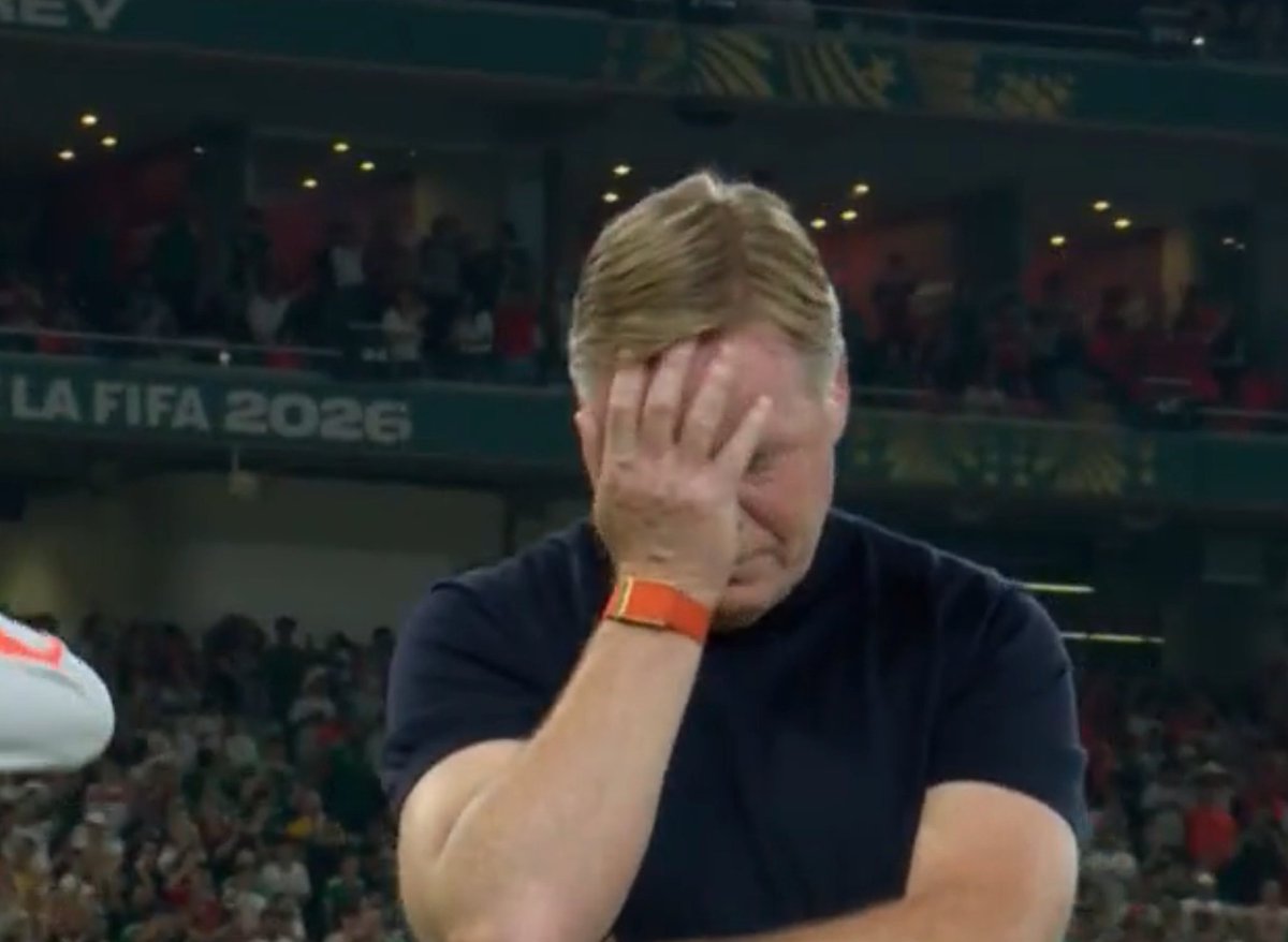 Temmzobt's tweet photo. Ronald Koeman in 2026 😂😂😂 terrible human being, terrible coach hatewatch successful 💃💃 https://t.co/XJmpciyyB1