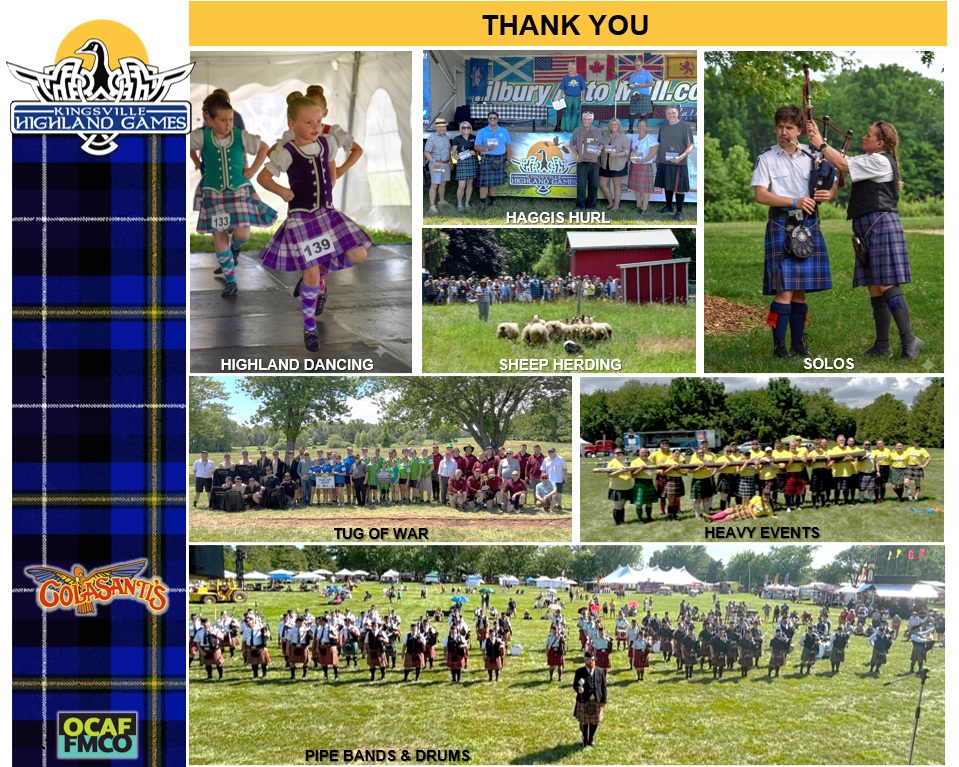 David_Bellamy_'s tweet photo. THANK YOU! 
To everyone who bought a ticket and filled the grounds with Highland spirit - your energy carried the day.

The return of the Kingsville Highland Games exceeded our committee’s expectations.

@TWEPI  @KingsvilleOnt  #kingsvillehighlandgames https://t.co/kBTpqXmlBG