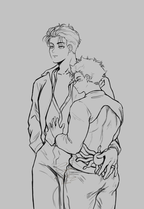 sonianime's tweet photo. I'll leave this progress here and finish them later. #kagehina #影日 Trust the process—from me to me. https://t.co/per3c8cXnq