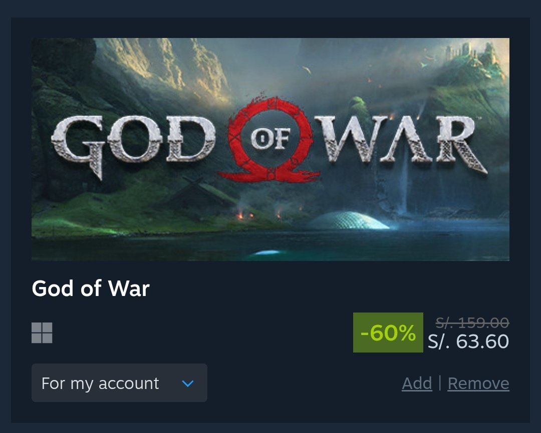 JesusTorrents's tweet photo. Somebody wants to help me to get God of War? I only could afford Dead space on this summer sale | Alguien que quiera ayudarme a tener God of war? Solo pude comprar dead space.

Steam id: 1288610898

#Steam #SteamSummerSale https://t.co/SFUOaKaepS