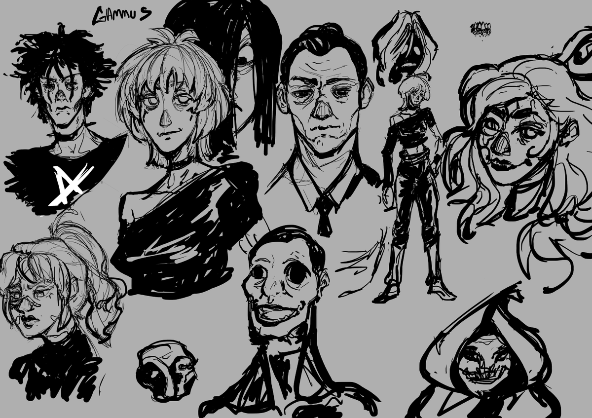Gammus_'s tweet photo. Midnight sketchs #1 https://t.co/jGlJSjuHEh