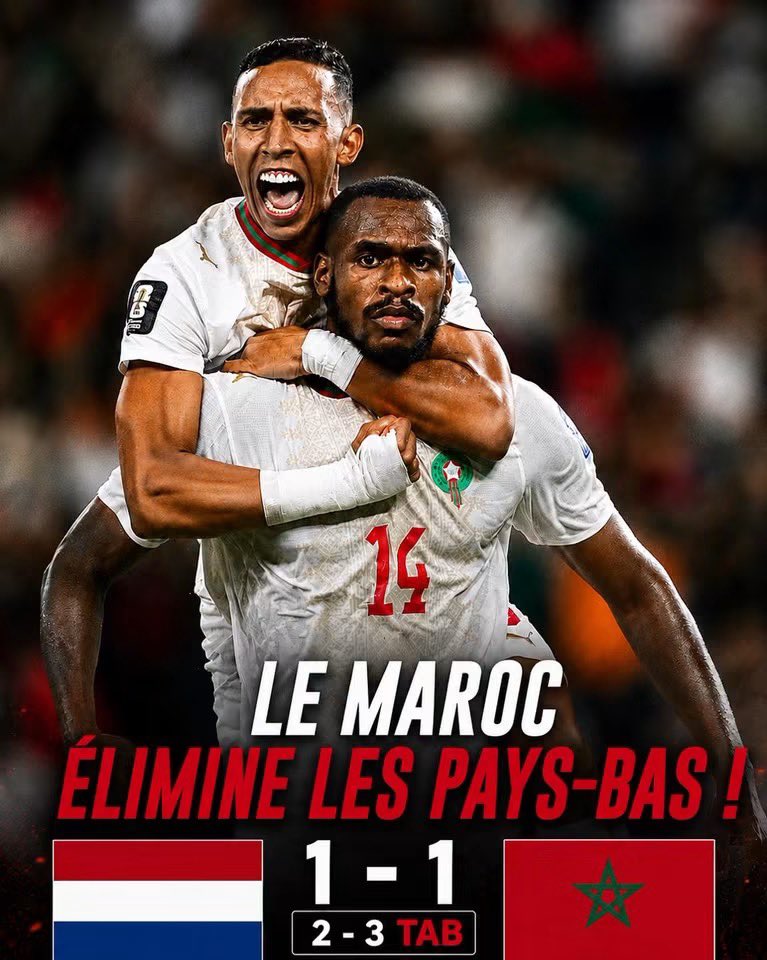 JumbaDrc's tweet photo. FÉLICITATIONS MAROC 🇲🇦 👏 https://t.co/oOxWx2Lo1c