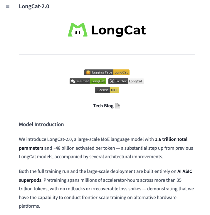 LongCat-2.0 Model Launching Soon on Hugging Face