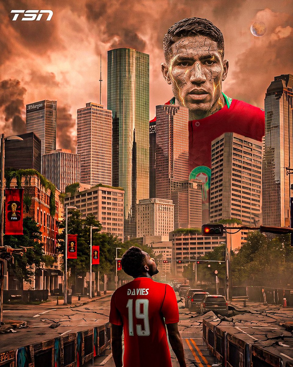 TSN_Sports's tweet photo. Davies vs. Goliath

Canada gets their chance to take down a giant 🇨🇦

#FIFAWorldCup https://t.co/1SPB6MuwoT