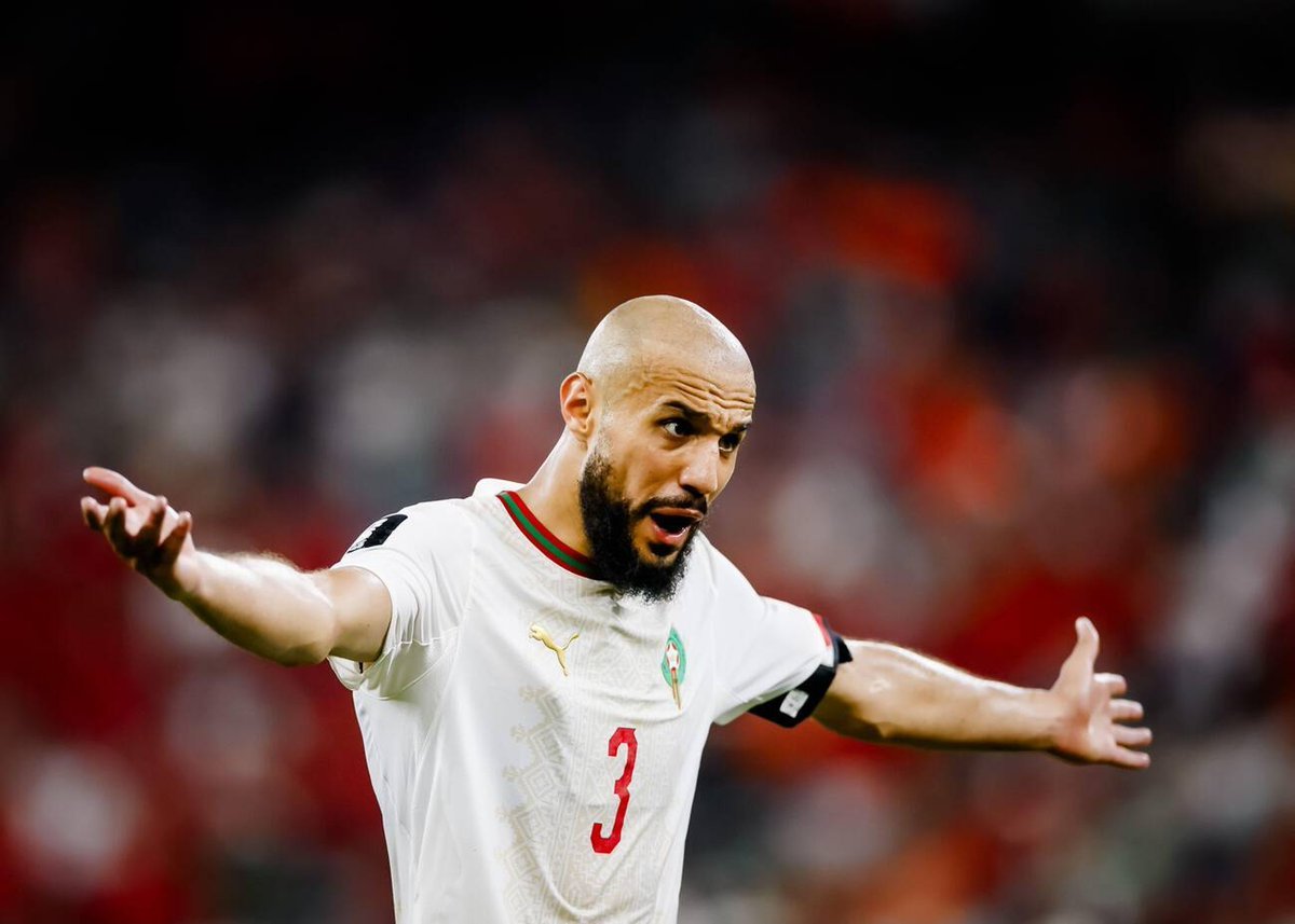 Der_Augustus's tweet photo. The best Moroccan player and he was already that even before the World Cup kicked off. Since AFCON, no one comes close. Unreal. It’s just not the same team without you. Noussair Mazraoui, you really are the player you believe you are. https://t.co/rp1FgHxMSw