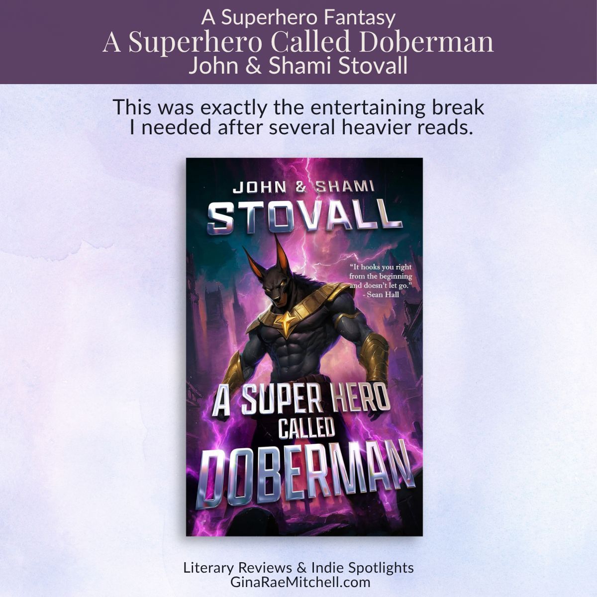 GinaRaeMitchell's tweet photo. ⭐ 4.5★ Review

A Superhero Called Doberman surprised me with imaginative world-building, memorable characters, and fast-paced storytelling. Even if you're new to LitRPG or progression fantasy, this is an excellent place to start.

🔗  https://t.co/gRRDoGXbXJ 

#BookReview #Fantasy #LitRPG @GameOverStation @GoddessFish