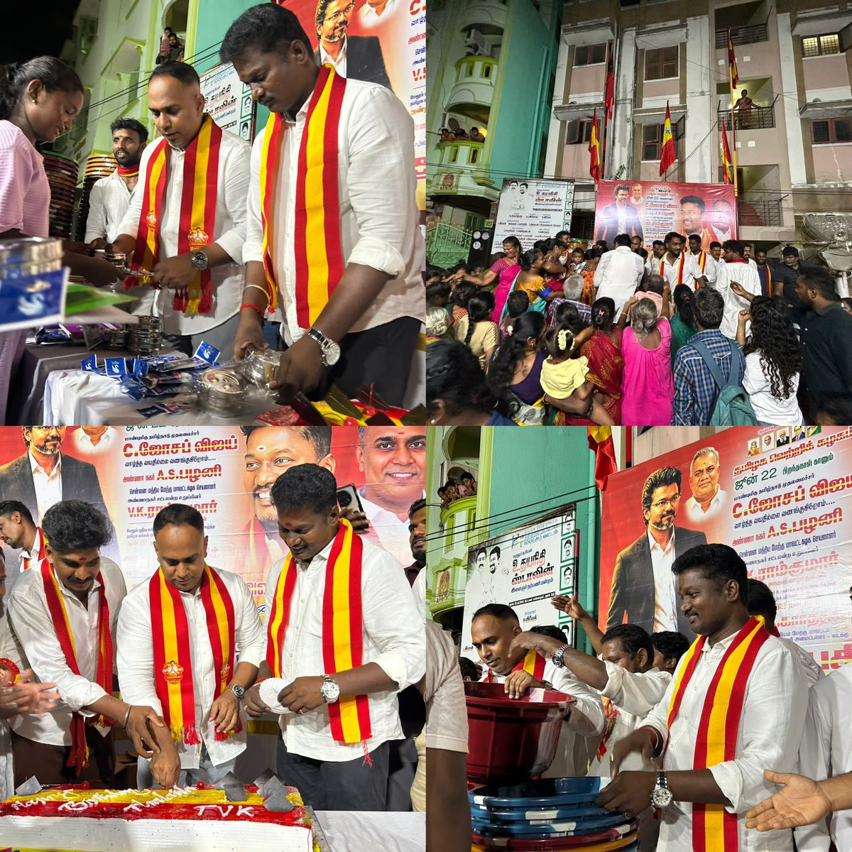 vkramkumarmla's tweet photo. பிறப்பொக்கும் எல்லா உயிர்க்கும் 
தமிழக வெற்றிக் கழகம் 
மாண்புமிகு தமிழக முதலமைச்சர்  C.ஜோசப் விஜய் அவர்களின் பிறந்தநாளை முன்னிட்டு ,
சென்னை மத்தியம் மேற்கு மாவட்டம் அண்ணாநகர் சட்டமன்ற  தொகுதிக்கு உட்பட்ட இடங்களில், அண்ணாநகர் திரு.A.S பழனி (மாவட்ட கழக செயலாளர்) அவர்கள் மற்றும் அண்ணாநகர் சட்டமன்ற உறுப்பினர் திரு. V.K.ராம்குமார் தலைமையில் பொது மக்களுக்கு பல்வேறு நலத்திட்ட உதவிகளான சம பந்தி விருந்து, பெயர் பலகை திறந்து வைக்கப்பட்டு குழந்தைகளுக்கு நோட்டு,புத்தகம்,பென்சில் போன்ற பொருட்கள் வழங்கப்பட்டது மற்றும் மருவத்துவ முகாம், இரத்ததான முகாம் 
,கண் பரிசோதனை முகாம்,கோவில்களில் சிறப்பு பூஜை உள்ளிட்டநிகழ்ச்சிகள் நடைபெற்றது. இதில் மாவட்ட, பகுதி,வட்ட மற்றும் சார்பு அணி நிர்வாகிகள் மற்றும் கழக தோழர்கள் அனைவரும் கலந்து கொண்டு விழாவினை சிறப்பித்தனர். 

#CMJosephVijay #cmvijay #tvkvijay #Vkramkumarforannanagar #annanagar
