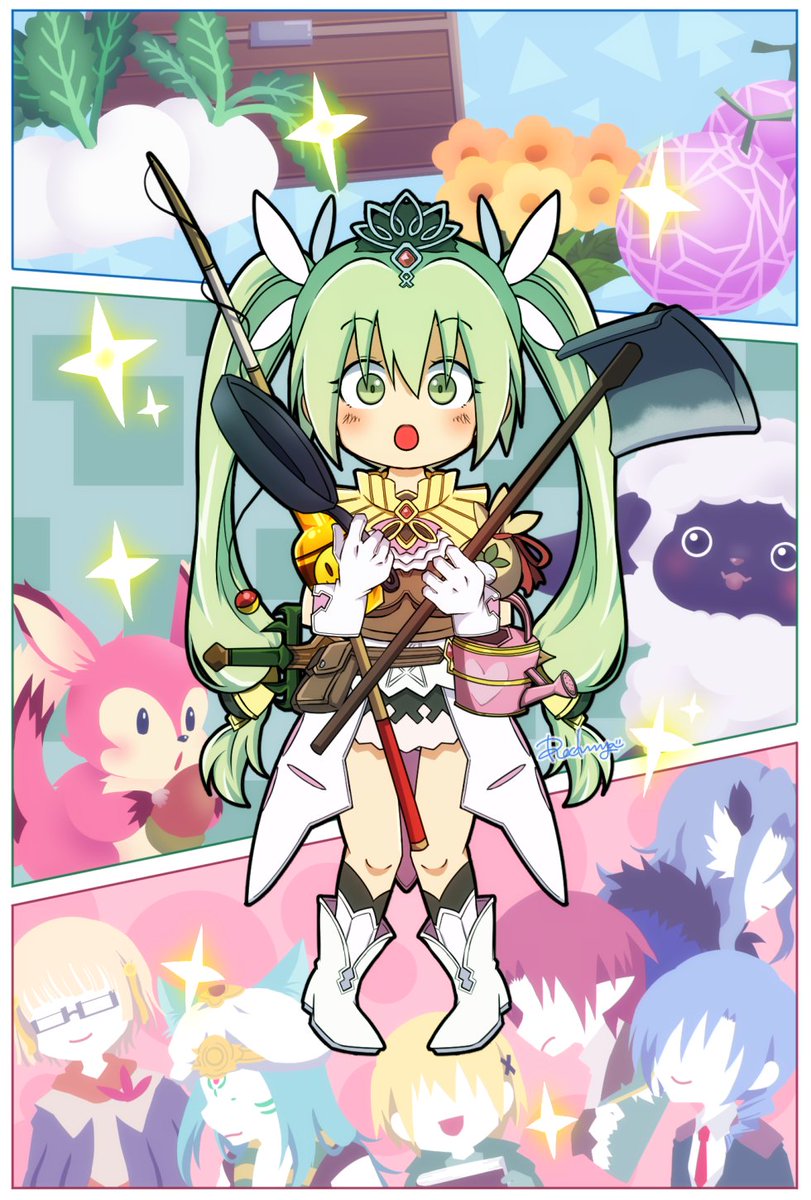 rechuya's tweet photo. 1. れちゅや
2. 忙しくて楽しい毎日
3. #ルンファク20th思い出 

20周年おめでとうございます！
冒険に畑仕事、住民との交流、恋愛そして結婚、
毎日走り回っている主人公が大好きです。
好きなキャラ達がいっぱいいる特にルーンファクトリー４にお熱！
これからも大好きなシリーズが続きますように✨ https://t.co/aKYbkDHm7S
