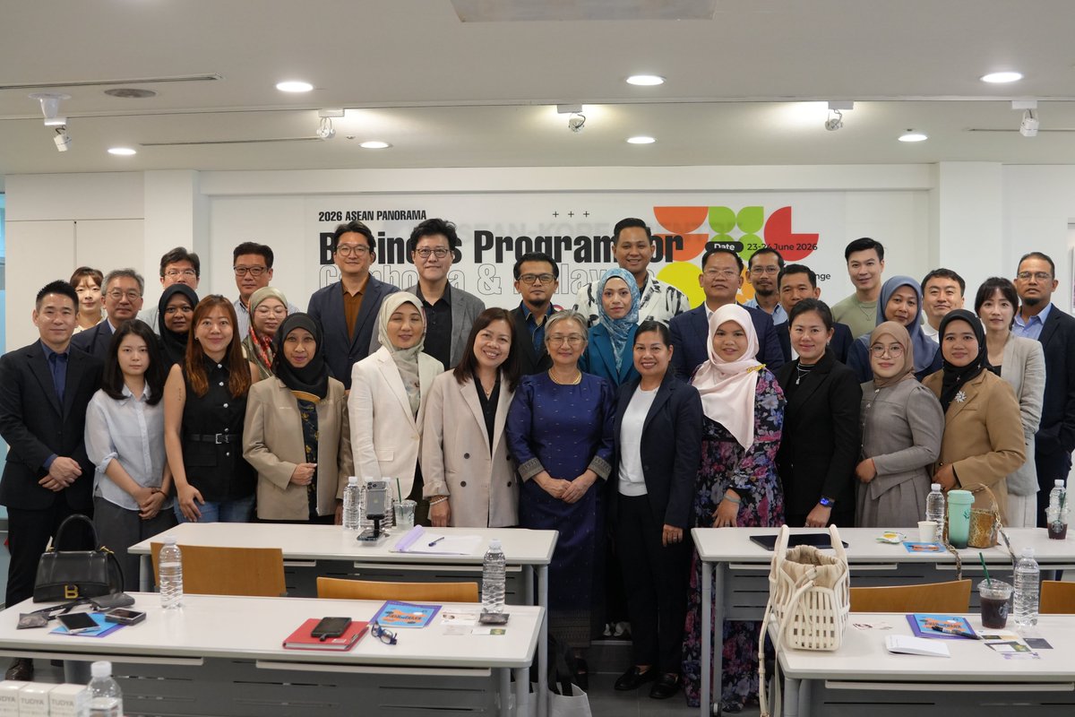 aseanrokfcc's tweet photo. 한-아세안 금융협력센터, ASEAN Panorama 금융협력 세미나 개최 (말레이시아·캄보디아) (6.23)

주아세안대표부 한-아세안 금융협력센터는 2026년 6월 23일 서울 프레스센터 서울아세안홀에서 한-아세안센터(AKC)와 공동으로 「ASEAN Panorama 금융세미나」를 개최하여 캄보디아 및 https://t.co/4aDVrbVp98