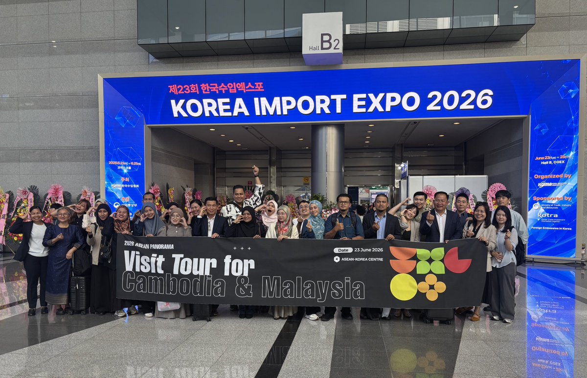 aseanrokfcc's tweet photo. 한-아세안 금융협력센터, ASEAN Panorama 금융협력 세미나 개최 (말레이시아·캄보디아) (6.23)

주아세안대표부 한-아세안 금융협력센터는 2026년 6월 23일 서울 프레스센터 서울아세안홀에서 한-아세안센터(AKC)와 공동으로 「ASEAN Panorama 금융세미나」를 개최하여 캄보디아 및 https://t.co/4aDVrbVp98