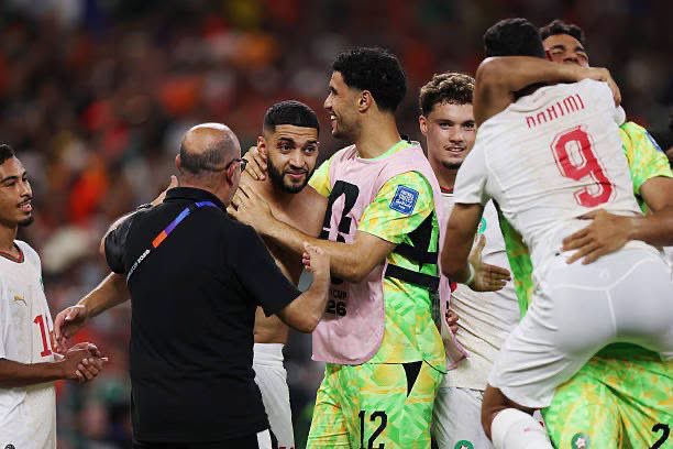MickyJnr__'s tweet photo. 🇲🇦 Morocco stats:

• First African nation to win knockout matches in two different World Cups (2022 & 2026)

• Accounts for 3 of Africa’s 6 total World Cup knockout wins (Ghana, Senegal, and Cameroon have 1 each)

• Joins Nigeria and Ghana as the only African teams to reach the Round of 16 in consecutive World Cups

𝐈𝐍𝐂𝐑𝐎𝐘𝐀𝐁𝐋𝐄. 𝐇𝐈𝐒𝐓𝐎𝐈𝐑𝐄. 𝐅𝐀𝐈𝐓. 🦁

#WorldCupwithMicky
#FIFAWorldCup
#AtlasLions