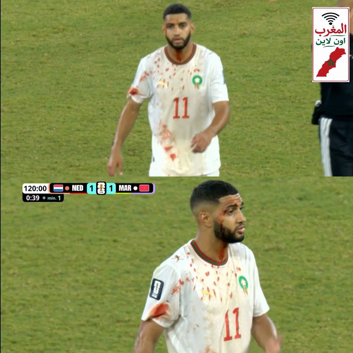 SoukirY's tweet photo. لكل من كان ينتظر سقوطنا ها حنا قصينا هولندا وتأهلنا للدور الـ16 تغفل علينا تلقانا في النهائي والله حتى رجاااال مبرووووك وألف مبروووووك علينا ❤️🇲🇦💪 https://t.co/jSWHJfJihT