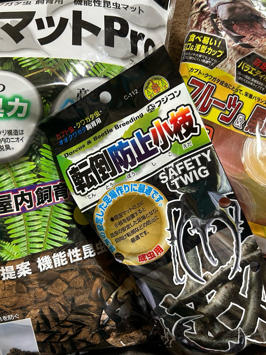 ごぉるでんうさこ様　ありがとうございます！ 色々買ってきた。 クワガタ飼うのなんて久しぶりすぎて 全然覚えてなく