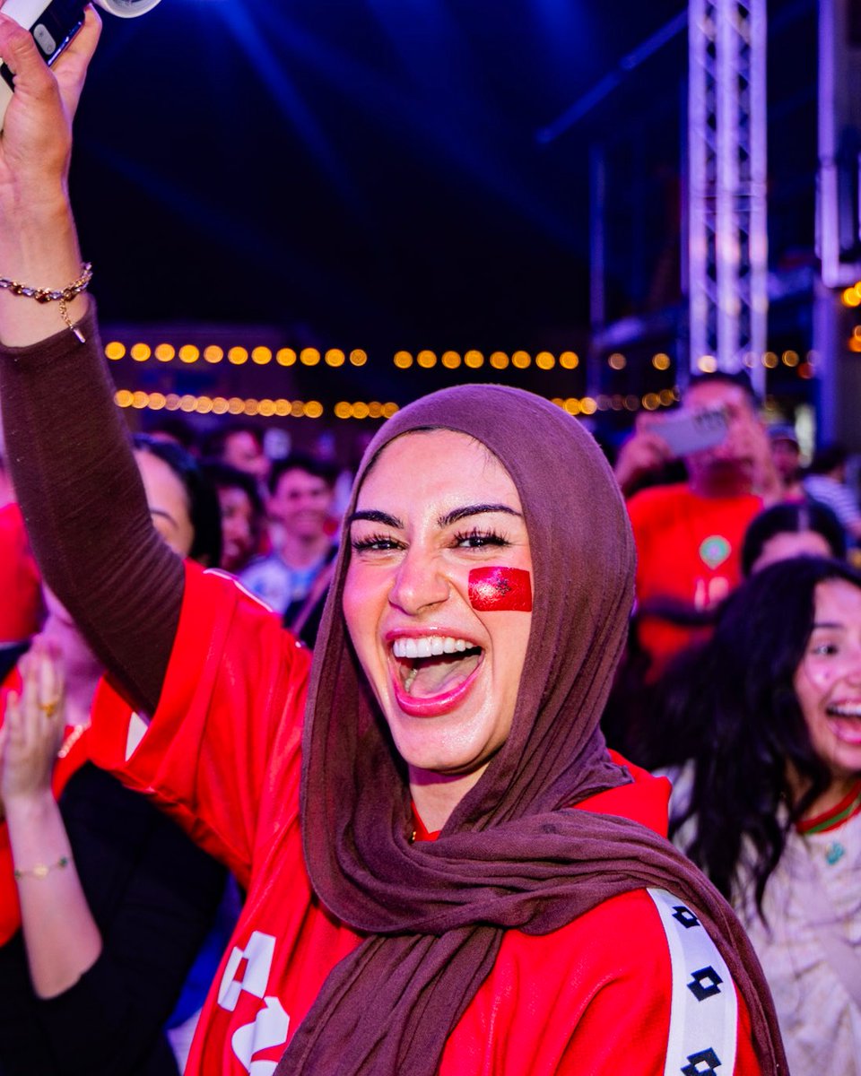 FWC26Houston's tweet photo. MOROCCO IS COMING TO HOUSTON 🇲🇦🇲🇦🇲🇦 

Next up: Canada in the Round of 16 on July 4 🏟️ https://t.co/RnwednF1xZ