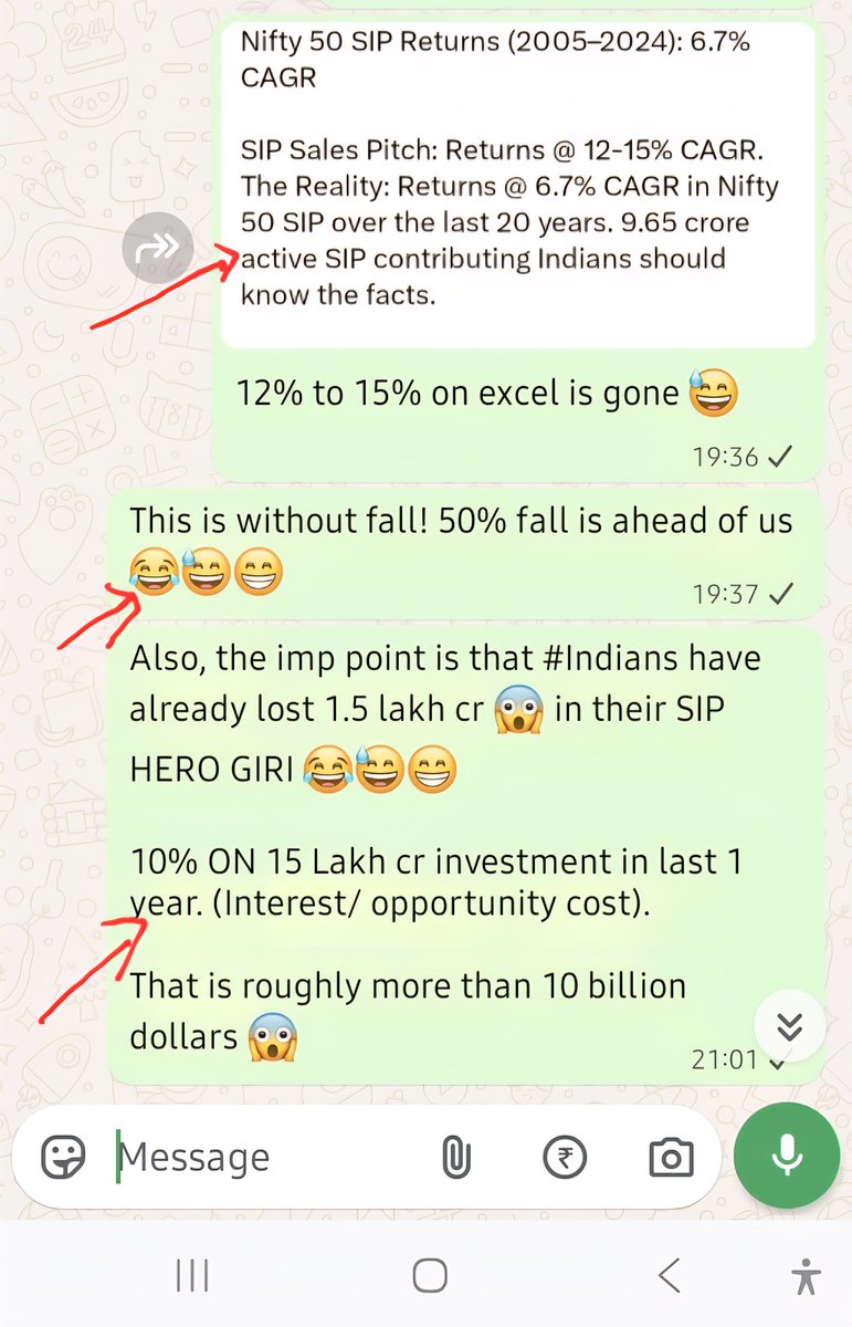 shahdevangt's tweet photo. Read fellow #Indians Read! 🤞😁

#nifty #india #nifty50 #sip #mutualfundssahihai nahi hain ❌️
               https://t.co/6BjvK1F9qN https://t.co/89twovMPW4