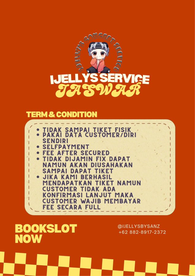 Mr6lurry's tweet photo. IJELLYS OPEN JASWAR JASTIP

ㅇ BIGBANG WORLD TOUR IN JAKARTA 2027 ㅇ

💢 data customer
💢 selfpayment
💢 fee after secured

💰VIP: 450k/tix
💰Non VIP: 400k/tix

💯% TRUSTED &amp; AMAN
❗️TnC Berlaku https://t.co/cboBgqHumt