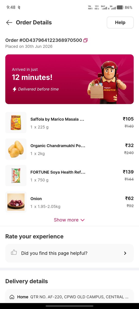 gor_mes's tweet photo. @Flipkart @FlipkartMinutes Ordered Saffola Masala Oats today and found the packet full of insects immediately after opening it. This is a serious food safety issue and completely unacceptable. Pathetic service and quality control. Resolve urgently. #FoodSafety #FlipkartMinutes https://t.co/V5vaR7Kouz
