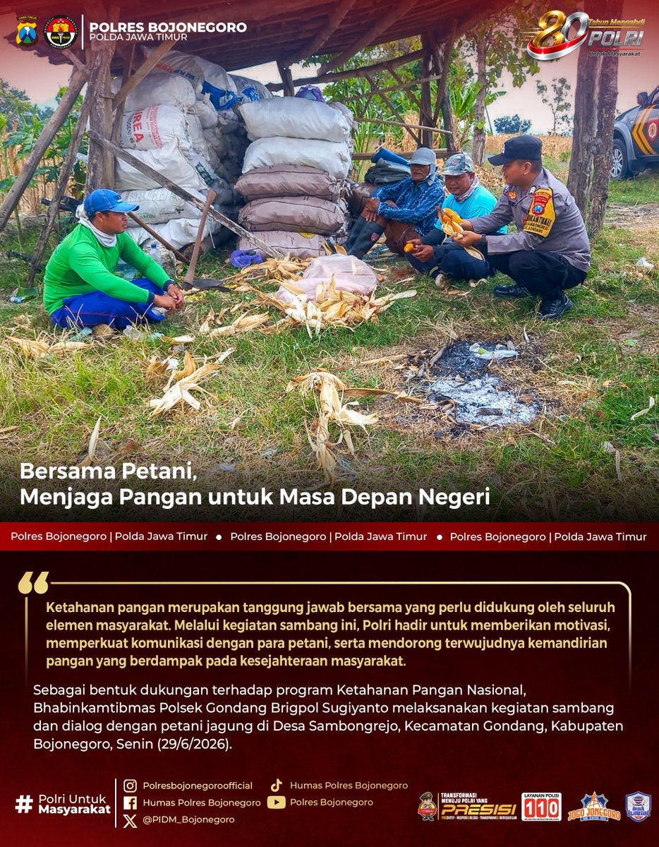 binmastrc's tweet photo. Bersama Perani, Menjadi Pangan untuk Masa Depan Negeri

#Swasembadapangan
#swassembadajagung
#polisicintapetani
#astacitapresiden https://t.co/ydr2da2oKq