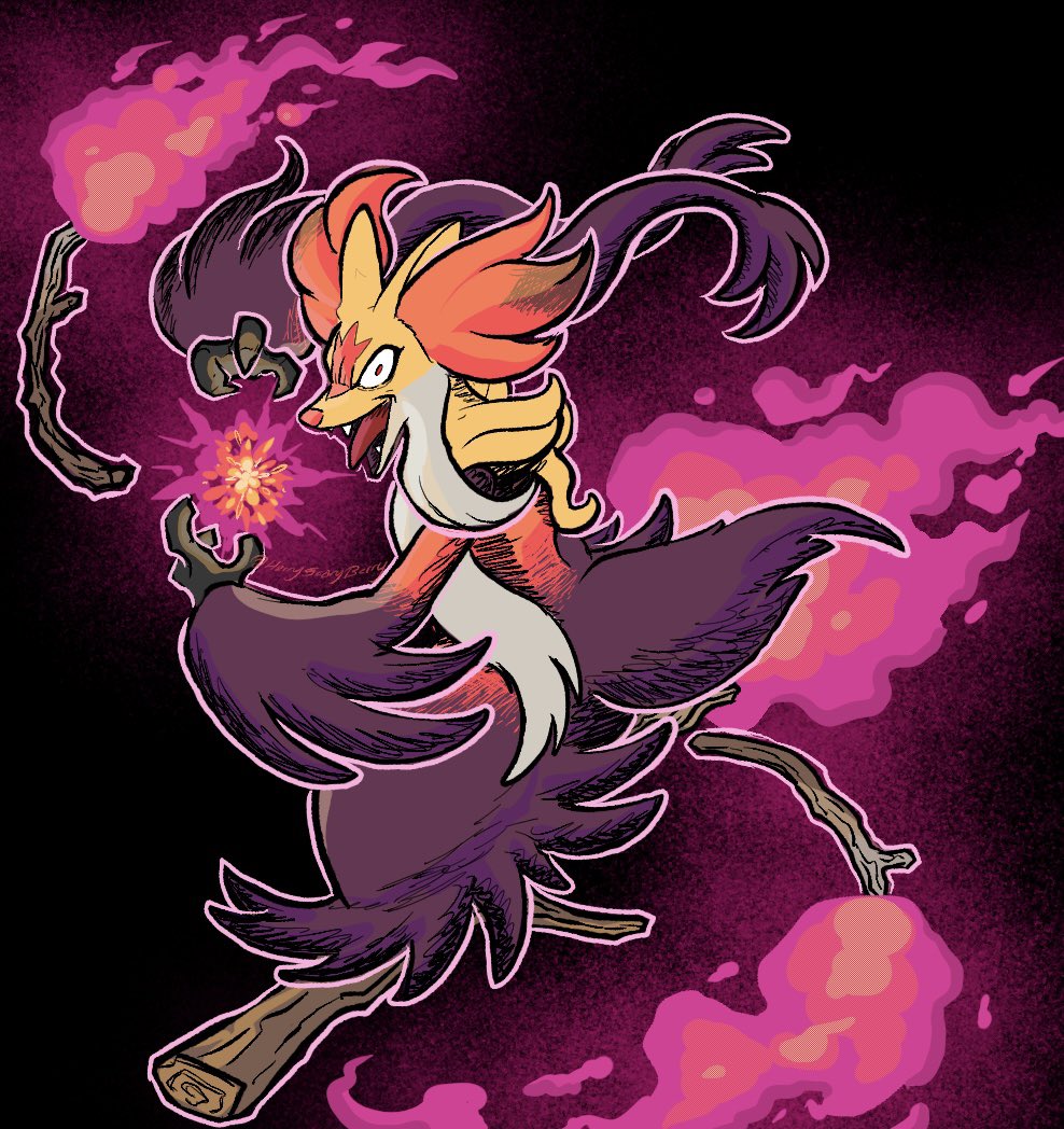 Harryscaryberry's tweet photo. Freaky Ahh Delphox 🦊 🔥 
#wip 🚧 https://t.co/gmADS09I3s