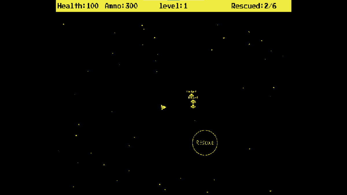 Lio_Dev5's tweet photo. In a change of perspectives, I am now working on a new prototype. So far I got an infinite game of rescuing space survivors. https://t.co/RxfbYhTPRF