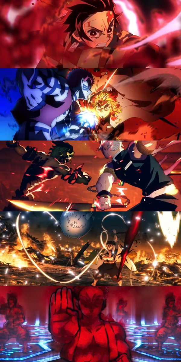 DemonSlayer_FP's tweet photo. Top 5 greatest fights from Demon Slayer https://t.co/mCoV4gUcLg