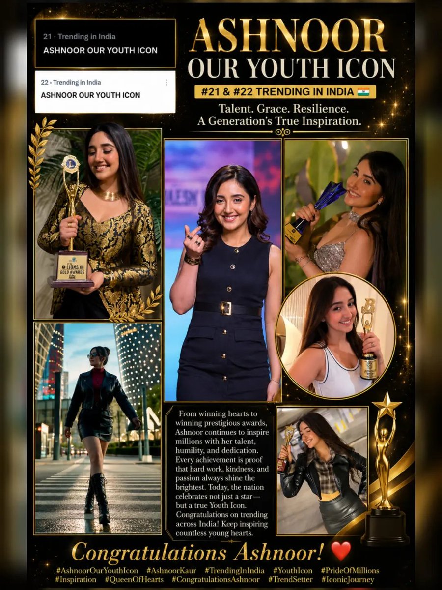 Vijaysamota24's tweet photo. Congratulations #ashnoor
Our youth icon
Ashnoor aka kohinoor
@ashnoorrkaur https://t.co/so3GPr0kmH