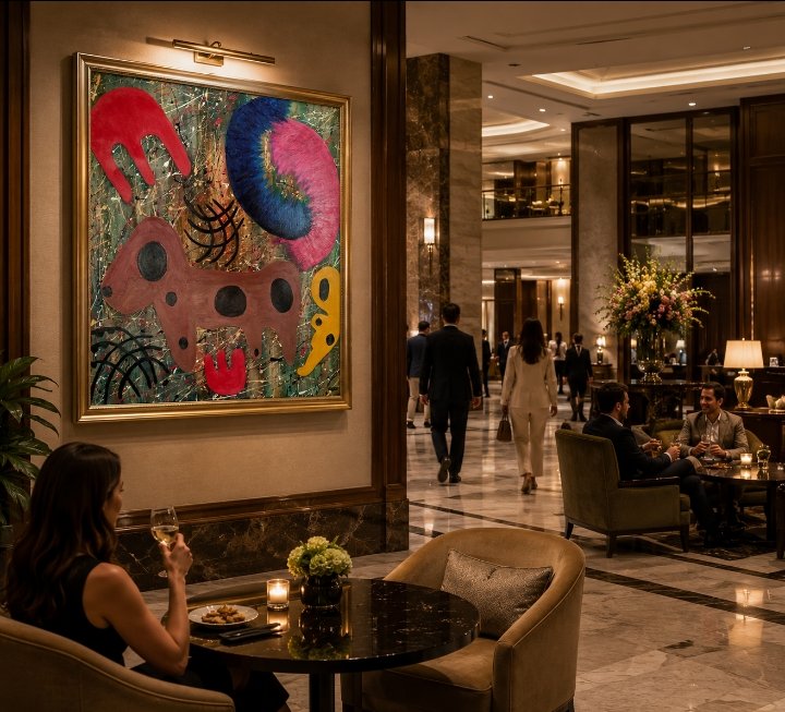 tcmuso32's tweet photo. Another way to present my art work in framed print #hotellobby #artforsale #privategallery DM https://t.co/3eekMksJZ9