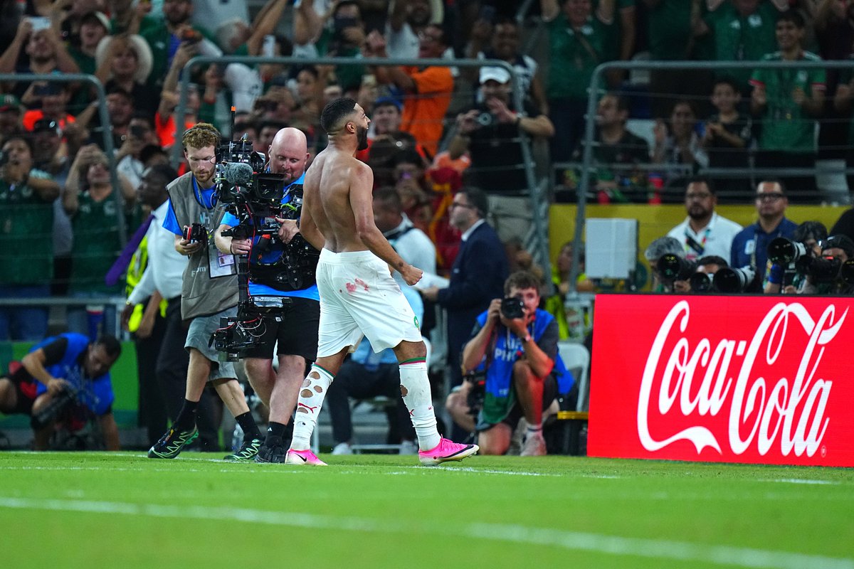 Rayados's tweet photo. ¡MARRUECOS AVANZA A LOS OCTAVOS DE FINAL!🔥¡QUÉ PARTIDO PARA CERRAR EL MUNDIAL EN EL ESTADIO MONTERREY!🏟️💙

¡Historia pura en la Sultana del Norte!👏🏼

#MTY26 📸 Agencia Mexsport https://t.co/4K4I0RmpeP