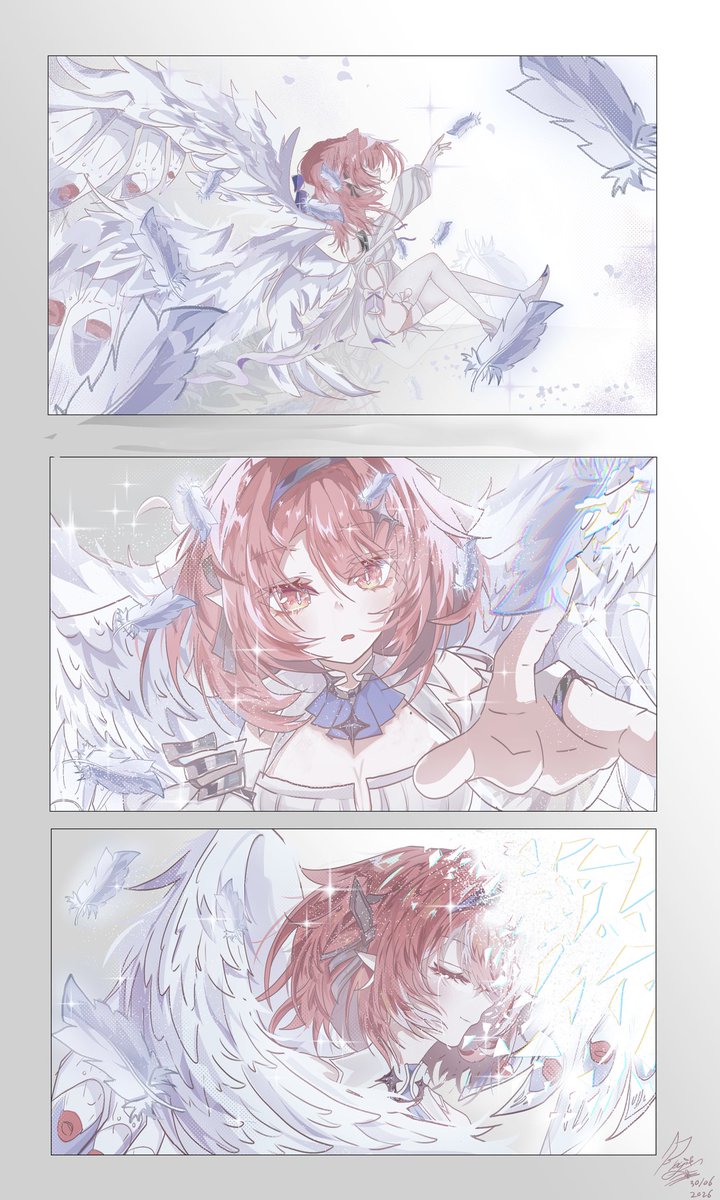llhl034's tweet photo. "Love,sacrificer,remembrance" 
What if.... remielle dan ending like this..? 
-
#remielle #zenlesszonezero #remielledan #voidhunter #zzzart https://t.co/pswMuqEuLc