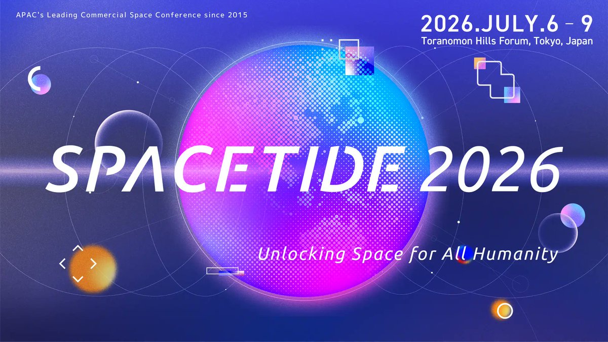 synspective's tweet photo. Synspective leadership will take the stage at SPACETIDE 2026, held in Tokyo!
Here is our full speaker lineup:

🛰️Main Program & Key Panels
Motoyuki Arai - Synspective Inc. Founder & CEO
"Technologies Advancing Spatial Data" (USGIF Track) | July 8, 11:10 AM - 12:20 PM | Main Hall 2 (5F)

Toshihiro Obata - Executive Officer & Distinguished Chief Engineer
"Materials Accelerating Space Business" | July 7, 2:30 PM - 3:00 PM | Main Hall (4F) 
"Space Mission Reality" | July 8, 1:30 PM - 2:00 PM | Main Hall (4F)

Ronda Schrenk - CEO of USGIF & Board Director at Synspective USA
Keynote Speech | July 7, 9:00 AM - 9:20 AM | Main Hall 2 (5F) 
"Block 1: Setting the Strategic Context" | July 8, 9:20 AM - 10:40 AM | Main Hall 2 (5F)

🛰️Side Events
Iain MacInnes - Head of Europe, Middle East and Africa
UK-Japan Space Business Roundtable & Networking Reception | July 6, 17:15 - 20:30 | Hulic Kinshicho Collabo-Tree

Yasuhiro Ito - Data Production Dept. Manager of Ground Control
"Building Resilient Space Infrastructure Through International Collaboration" (SSC Space) | July 7, 13:30 - 16:30 | Vision Center Tokyo Toranomon 401A

Motoyuki Arai & Keizo Fujiwara - Executive Officer, GM of Solution Development Dept.
“AIJUS Summit & CXO Summit” | July 9th, 09:30-11:30 & 12:00-15:30 | Vision Center Tokyo Toranomon 504

Hajime Morioka - Executive Officer, GM of Satellite System Development No. 2 Dept.
"Reasons for Choosing Kanagawa" (Kanagawa Prefectural Government) | July 9, 18:30 - 20:00 | Vision Center Tokyo Toranomon 401A

Official Space Tide Page: https://t.co/8Y0nhBnsG2
Please note: A paid ticket is required to attend the main conference sessions.

#SPACETIDE2026 #satellite #Space #event