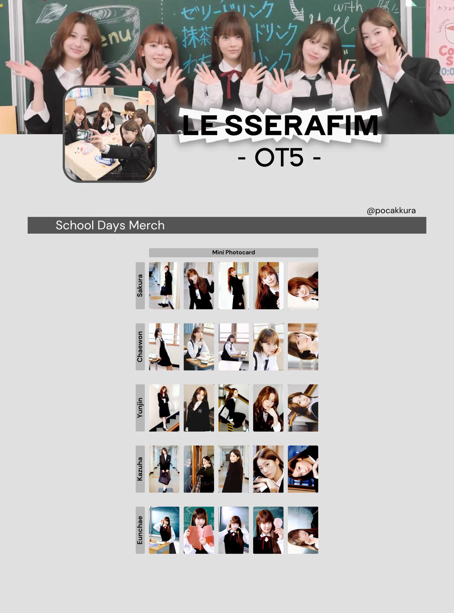 LE SSERAFIM school days インスタントフォト チェウォン pn 🪽 on X: 