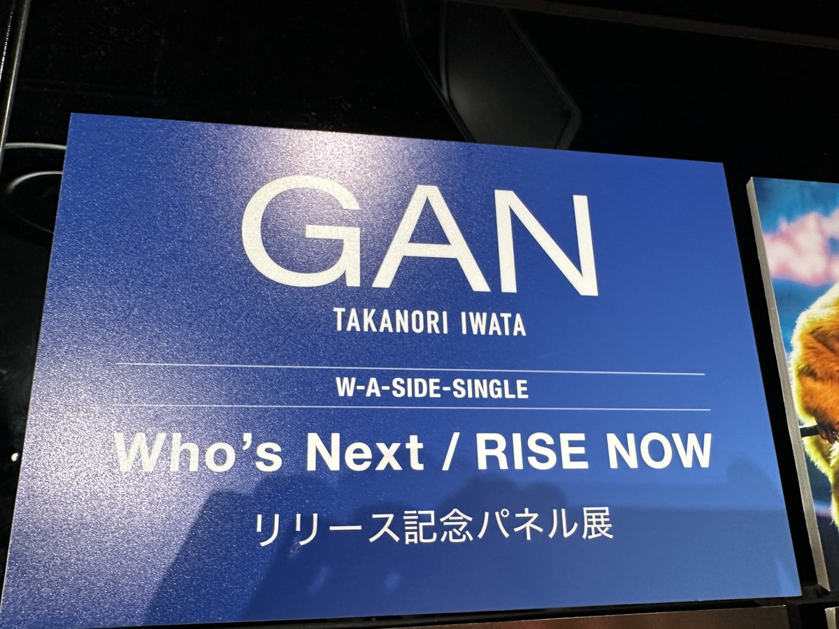 GAN(#岩田剛典)】 New Single『Who's Next / RISE NOW』 入荷致しまし