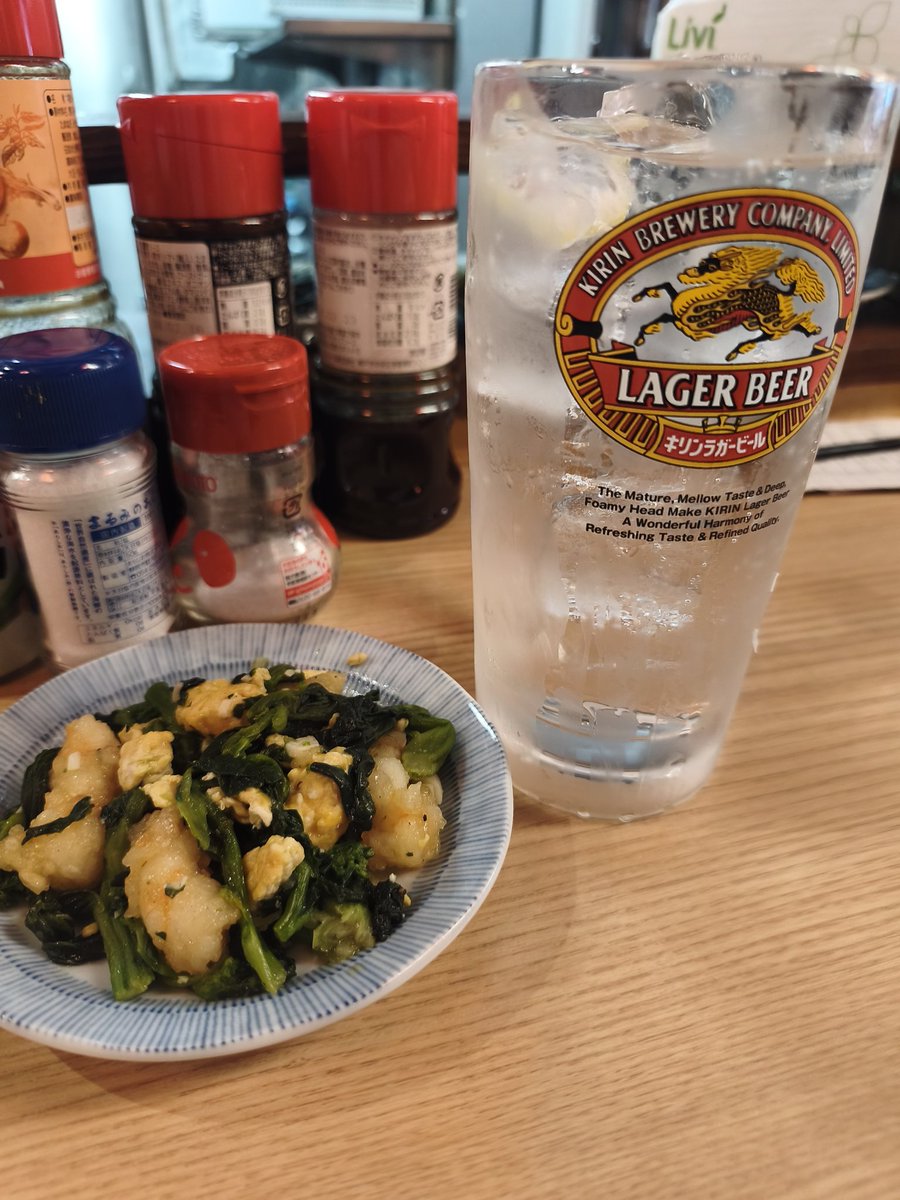 hormonjiujitsu's tweet photo. 一旦安定の晩杯屋@十三を挟みます。
青唐玉子うまし！
#晩杯屋　#十三 https://t.co/fETC4d2iov