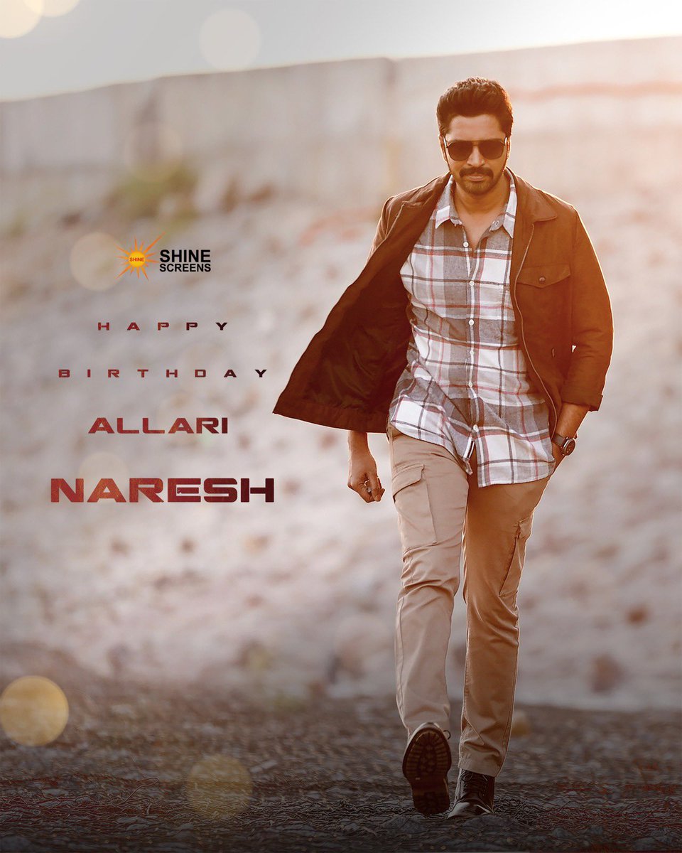 Shine_Screens's tweet photo. Wishing the ever-versatile @allarinaresh garu a very Happy Birthday! 🎉

May you continue to entertain and inspire audiences with your exceptional performances. Wishing you good health, happiness, and many more blockbusters ahead! ❤️✨

#HappyBirthdayAllariNaresh https://t.co/rElQ1AbdSq