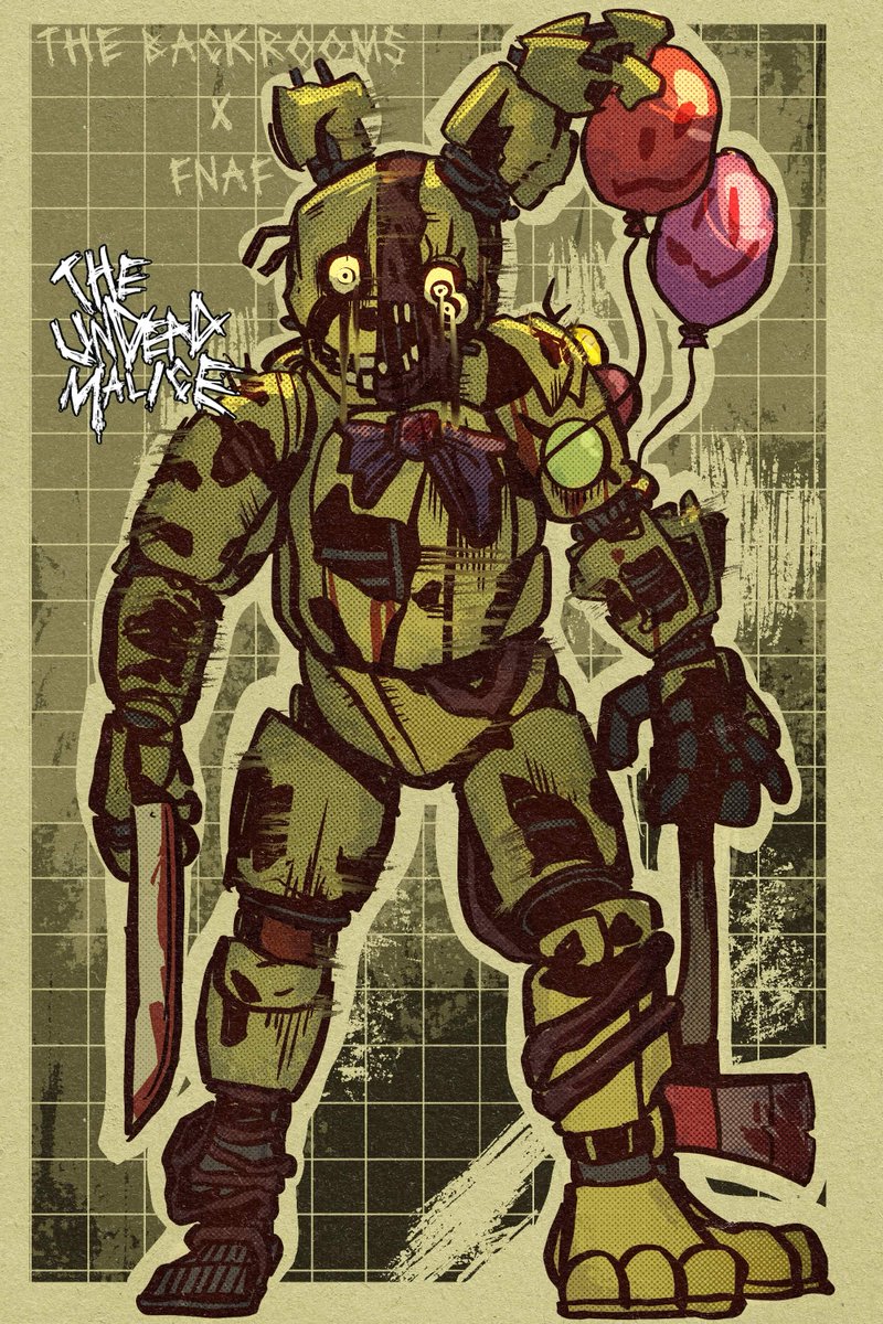 TheUndeadMalice's tweet photo. FNAF x The Backrooms 

#thebackrooms #fnaf #art #horror https://t.co/KpaBVINWgj
