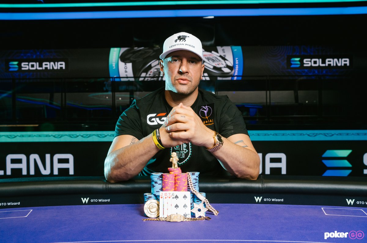 PokerGOTour's tweet photo. The 24th-PGT qualifying event of the WSOP was the $10,000 Pot-Limit Omaha Championship, and American Michael Mizrachi topped the 836-entrant field to win $1,350,203 and his ninth WSOP bracelet.

🏆 Mizrachi earned 1,100 PGT points and his fourth cash of the season to move to eighth on the PGT leaderboard with 1,220 PGT points.

🥈 Zurvan Tumboli earned his first-ever PGT cash and sits in 23rd with 900 PGT points.

♠️ Martin Zamani finished fourth and moved to 19th on the PGT leaderboard with 919 PGT points.

🦍 Jesse Lonis finished seventh and sits 39th on the PGT leaderboard with 696 PGT points.

♦️ Kristen Foxen picked up 37 PGT points for her 32nd-place finish and closed the gap on her husband Alex, who sits in fourth on the PGT leaderboard.

♣️ Josh Arieh earned his seventh cash of the season and moved to 33rd on the PGT leaderboard with 786 PGT points.