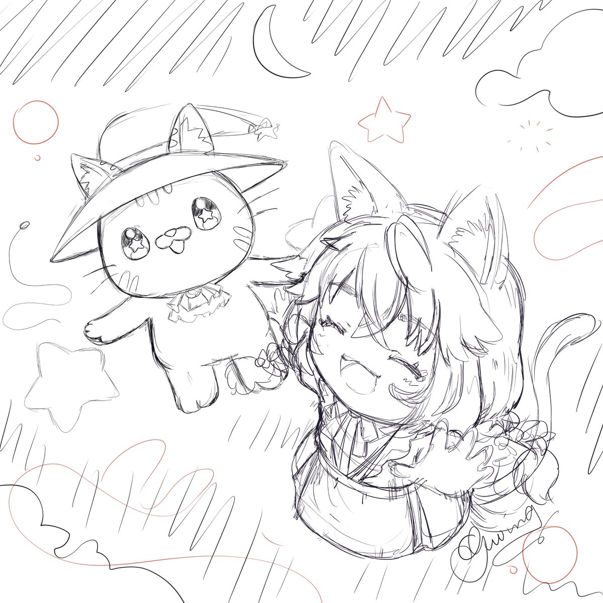 GwingDraw's tweet photo. que alegria es recibir regalos tan llenos de bondad y aprecio, hoy sophia cross me entrego un banner y una imagen de perfil hermosas y de verdad me lleno el corazon de mucha alegria, por eso hice este humilde garabato rapido de la emocion, espero mas adelante poder tenerlo limpio https://t.co/KNFCX1meiJ