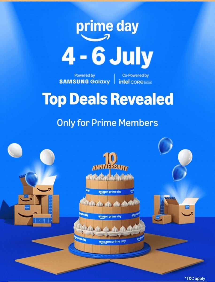cobalt_astro's tweet photo. Soon Amazon Prime Day sale is going to start.
 
Join our telegram channel: https://t.co/1eChvFyEOO
Or visit our website for upcoming deals: https://t.co/ncJ3pghLIT

#amazon #primeday #deals #samsunggalaxy #intelcoreultra #samsung #intel https://t.co/DM074rZqdj