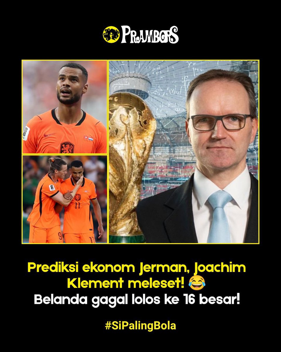 Prambors's tweet photo. Ya namanya juga prediksi ya Kawula Muda, balik lagi bola itu bundar! ๐โฝ๏ธ
Jerman sama Belanda kompak angkat koper di fase grup Piala Dunia 2026 menyusul Jepang yang kalah dari Brazil. Menurut Kawula Muda siapa yang bakal tembus final?๐
#SiPalingBola #Prambors #FifaWorldCup https://t.co/6f3wD0bb1L