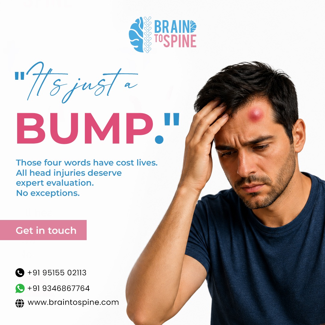 mybrain2spine's tweet photo. A minor head injury can hide serious conditions like internal bleeding or a skull fracture. Seek urgent care for severe headache, repeated vomiting, confusion, weakness, seizures, or loss of consciousness. Every minute matters. 
 #HeadInjury #BrainHealth #NeuroCare https://t.co/HCmZflicxp