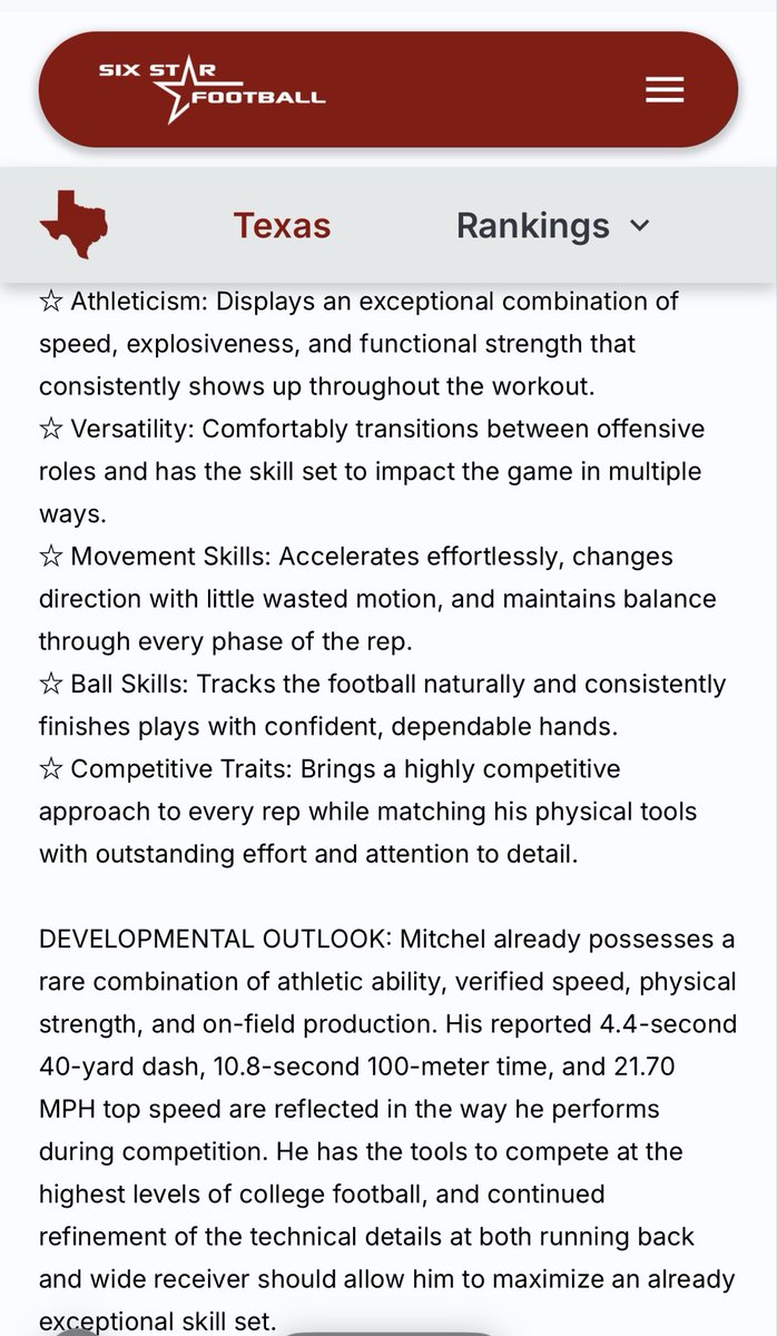 JAYMITCH_1's tweet photo. @sixstarfootball  spelled my name wrong, it’s two L at the end🤣🤣🤣 But, Thanks for the great write up ✍️ 🎯💯💪🏾🏈📈. https://t.co/l3f2wAlOZK