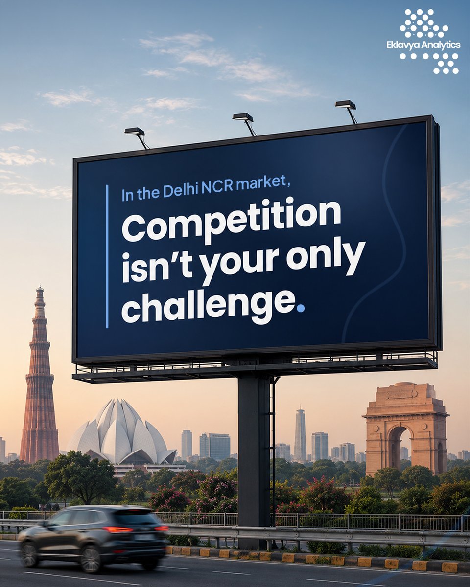 EklavyaAnalytic's tweet photo. For #DelhiNCR businesses, competition is not the only challenge.

Regulatory pressure, disruptions, changing #ConsumerBehaviour, compliance, and uncertainty are making growth harder to navigate.

Smarter #MarketResearch and #StrategicConsulting help businesses grow with clarity. https://t.co/KMHBd059Fp