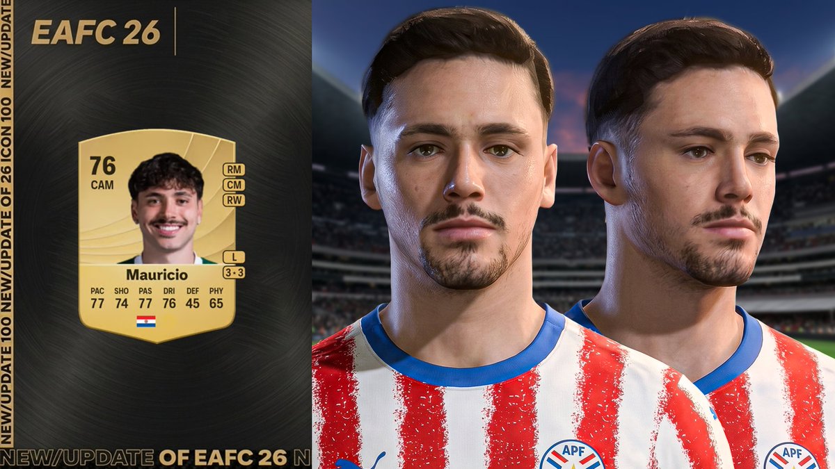 QDVFaceModder's tweet photo. Maurício Face Mod - [FC 25/26]

👇Download link in my bio
FREE DOWNLOAD, get it now

#FC26 #FC25 #FC24 #FIFA23 #EAFC #NEW #Paraguay https://t.co/vUfWkpxH8L