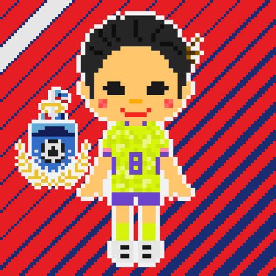 kapamon1's tweet photo. 今回の移籍先でもみっちさん@micci_dotterにドット絵を描いていただきました！

毎回細かい注文にも対応していただきありがとうございます😊
今シーズン悔いないように努力します！ 

#新しいプロフィール画像
#ドット絵
#マレーシア
#Ayuri https://t.co/E5BLoZmq2w