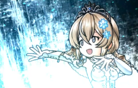 Granblue_GW's tweet photo. 【ドレスエウロペ　性能検証】
◆サポ1
味方全体で敵に50回以上攻撃を与えたT終了時
自分の氷姫の舞踏Lv+1(最大5/消去不可)
氷姫の舞踏Lv5到達時、Lvをリセットして
・フィールドにエウロペ城を築く(3T)
・自分の全てのアビ即時使用可能
★エウロペ城内は氷姫の舞踏Lv上昇しないが光キャラの
・与ダメ上昇(最大5万)
・強化効果が無効化されない
・敵に付与される消去可能な強化の効果時間2T短縮
※エウロペ城は3T後に消去

◆サポ2
エウロペ城内では光主人公が攻撃行動を行った時
エウロペが同じ攻撃行動を同じ回数だけ行う
★主人公の次に配置されている時のみ発動

◆1アビ
1倍ダメ/上限約6.8万×8回
・氷結Lv+1(最大10/回復不可)×180秒
・攻撃10%DOWN(累積/最大40%)×180秒
・弱体耐性6%DOWN(累積/最大30%)×180秒
★エウロペ城内では通常攻撃時に発動

◆2アビ
光主人公に
・乱撃(3ヒット)効果(1回)
・T経過無しで通常攻撃を実行
★エウロペ城内ではT終了時に即時使用可能になる

◆3アビ
光キャラにバリア効果(耐久値5000)
トゥテラアウロラ効果(消去不可)
・TA確率50%UP
・光20%追撃効果
・被ダメ2000減少
・再生効果(最大1000回復)
★3回被ダメージで解除

◆奥義
倍率4.5倍/上限168.5万
・光1倍追加ダメ(上限約8万)×氷結Lv(最大10回)
★エウロペ城内では光属性ダメージ(極大)に変化
・倍率12.5倍/上限290万

https://t.co/DD1J9UbESI