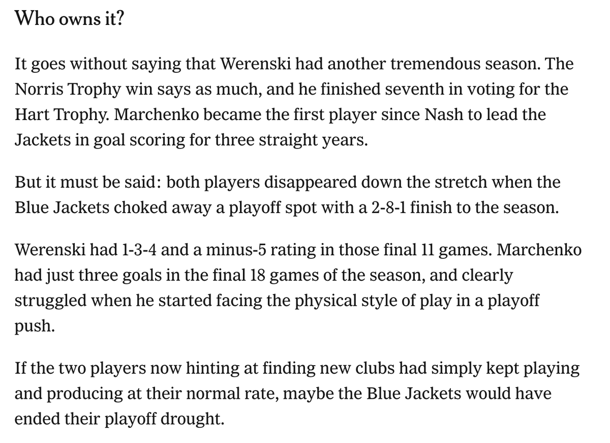wyshynski's tweet photo. Damn @Aportzline isn't waiting until the bodies are cold https://t.co/yQnedDlOOU