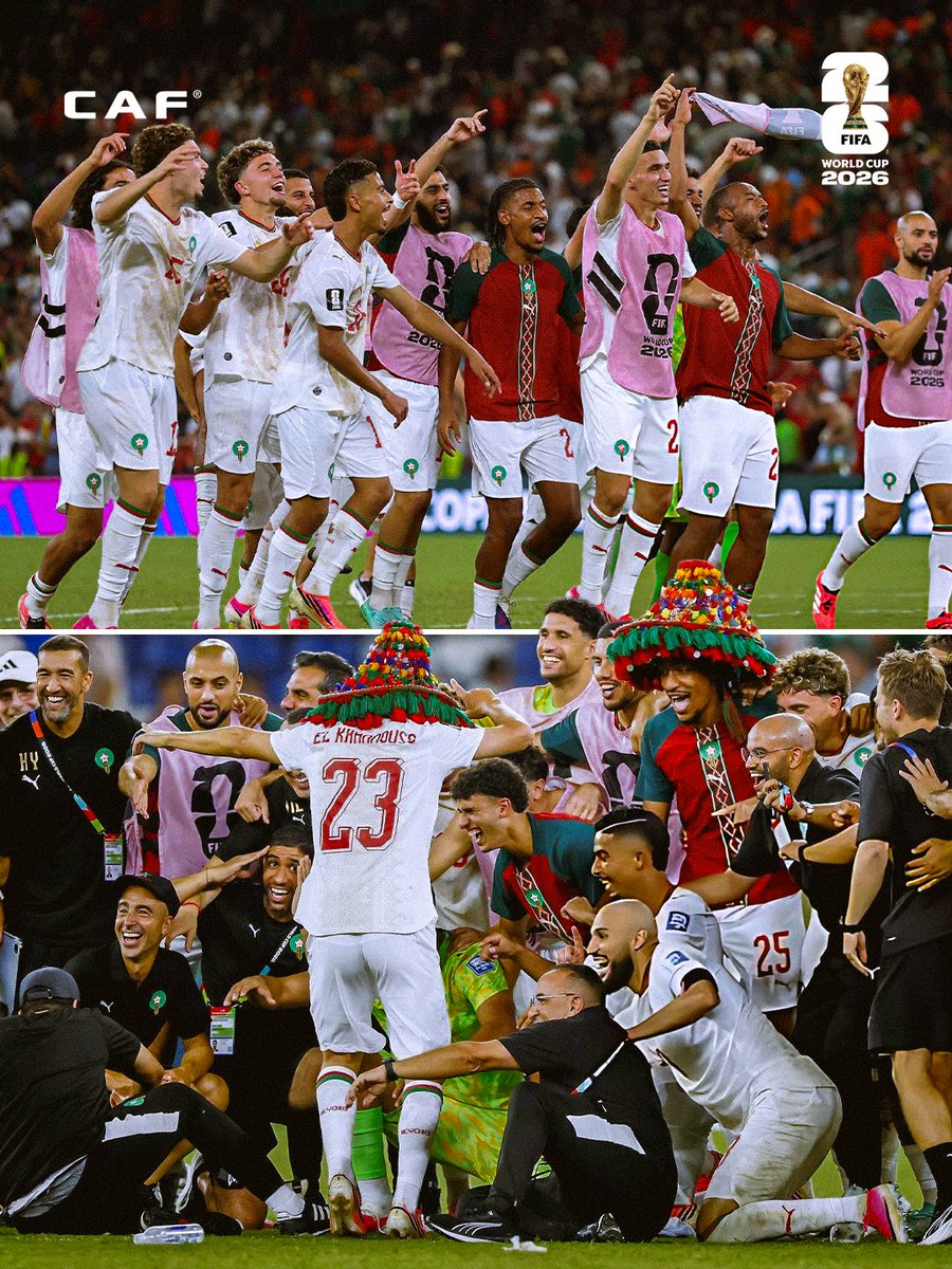 caf_online_FR's tweet photo. Quelqu’un dit aux Lions de l’Atlas de se calmer. En fait, non. 😅🇲🇦

#FIFAWorldCup https://t.co/Bf5Hh4qIqW