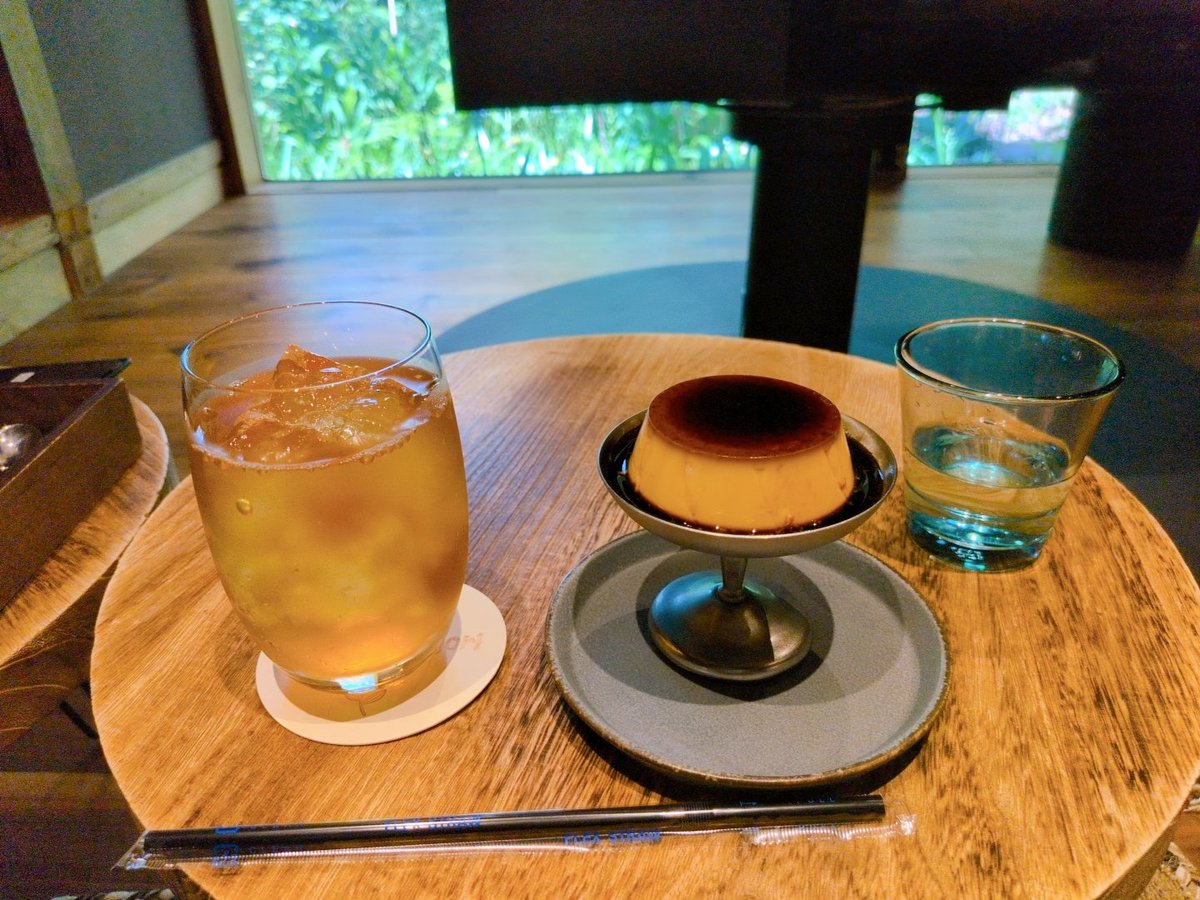 mickeygasuki's tweet photo. とっても素敵な空間で頂くlunchとても癒されました🍮
 #縁側日和　#雑木林の茶屋 https://t.co/0UlFB74eL7