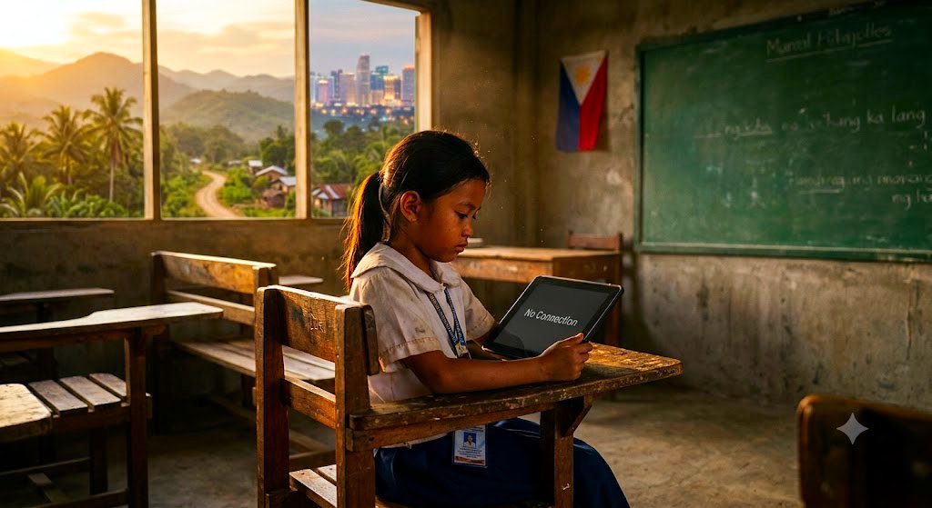 drexx's tweet photo. Philippines wrote its first rules for AI in schools. 

They reach the city kid with Internet but leave those without. We said AI would level the field...

Instead it lifts the child who already had the most and skips ones who have the least.

https://t.co/wgxt8DaKbK https://t.co/aqNxILKCO9