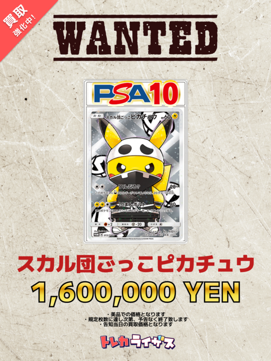 PSA 10】スカル団ごっこピカチュウ
